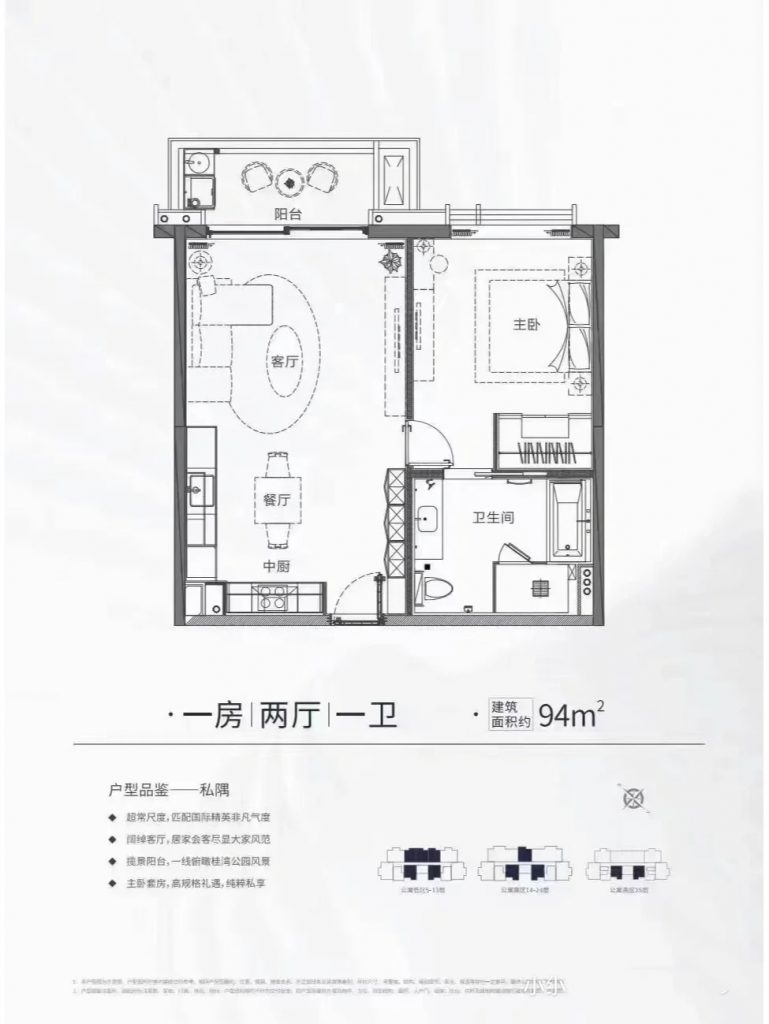 深圳中集前海国际中心公寓一手新楼盘总裁行政公寓户型方正大气 房产快讯 第2张