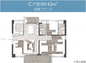 深圳一手房前海宸湾户型图  第3张