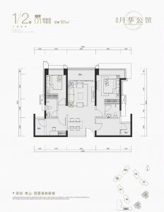 深圳新房丹华公馆户型图  第3张