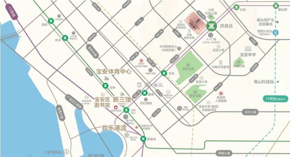 深圳润科华府精装公寓在售面积，位于宝安西乡 房产快讯 第7张